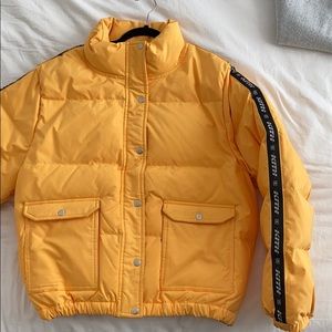 Kith Unisex Yellow Puffer Jacket